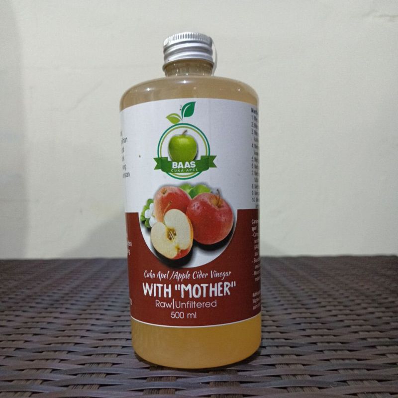 

Cuka Apel Baas with Mother 500 ml