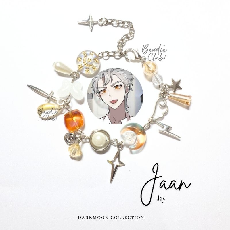 Jaan ver (Jay Enhypen)《 Darkmoon collection ‧₊˚ ☾. ⋅》bracelet ⋆ gelang ⋆ phone charms ⋆ gantungan hp