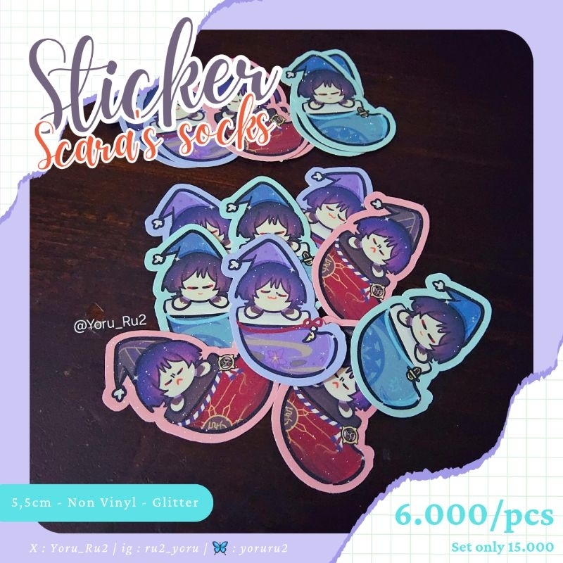 

[Ruuverse] STICKER Scara Wanderer Kabuki Turu - GENSHIN IMPACT FANMERCH