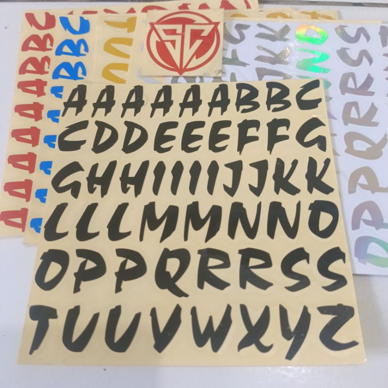 STIKER CUTTING ABJAD HURUF
