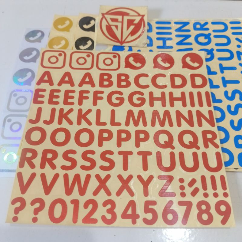 STIKER CUTTING ABJAD HURUF
