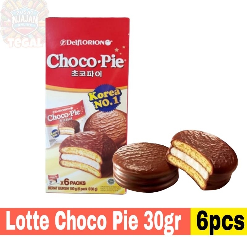 

Lotte Chocopie Choco Pie 1 box isi 6 pcs