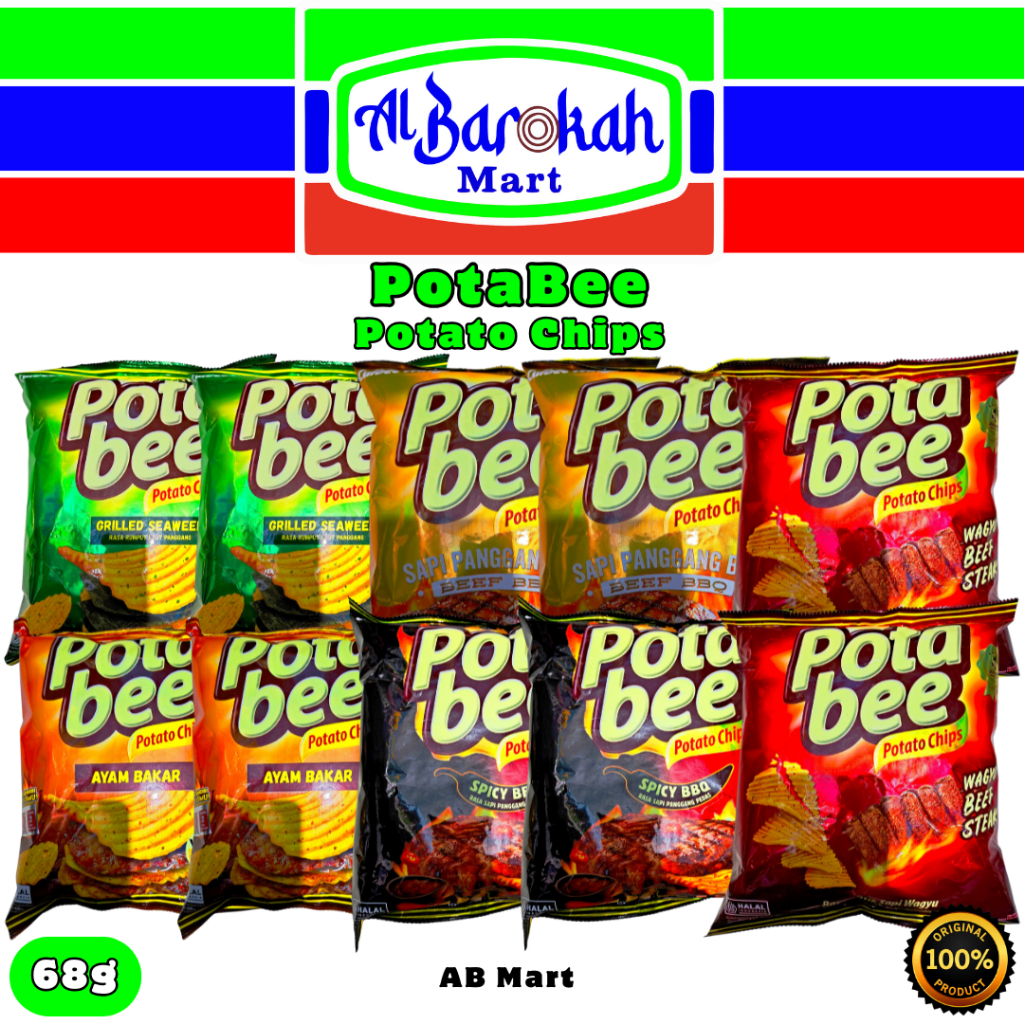 

PotaBee Potato Chips 68g Enak