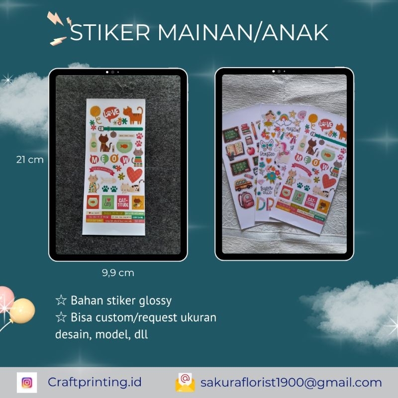 

STIKER CUTE | STIKER MAINAN | TERMURAH | BERKUALITAS | UNTUK LAPTOP | HP | DLL