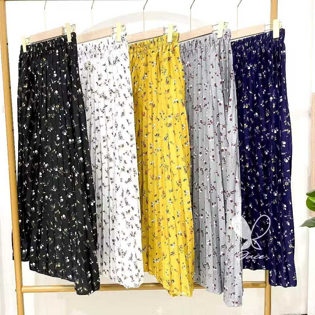 ROK PLISKET ANAK PREMIUM USIA 5-10 TAHUN // ROK PLISKET ANAK MOTIF BUNGA // ROK ANAK PEREMPUAN TREND