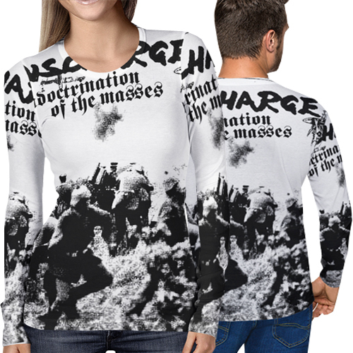 New Longsleeve T-SHIRT Discharge Band Tshirt Fullprint Bahan Polyester Jersey | Size S M L XL XXL 3X