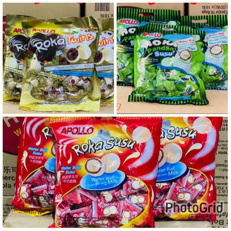 

APOLLO ROKA WAFER BOLA / APOLLO ROKA COKLAT/ APOLLO ROKA PANDAN SUSU