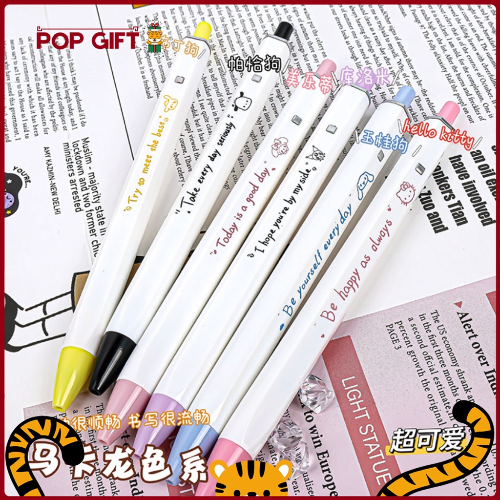 

PG Pulpen Lucu Gel Pena Kucing Carton Lucu Tinta Hitam 0.5mm Aesthetic Alat Tulis Kantor Lucu Unik