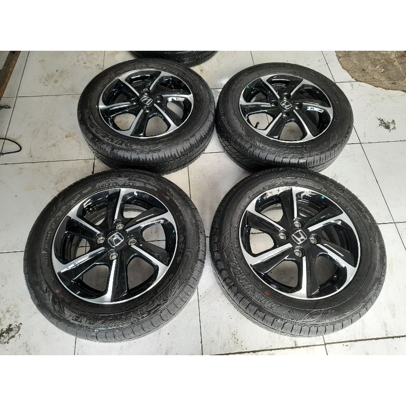 velg brio facelift ring 14 pcs 4x100 ban 175 65 R14 dunlop pnp agya ayla sigra calya sirion soluna