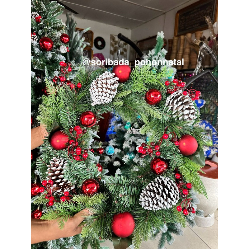 Hiasan Pintu | Hiasan Pintu Premium | Hiasan Pintu Edisi Natal | Hiasan Natal | Dekorasi Natal | Per