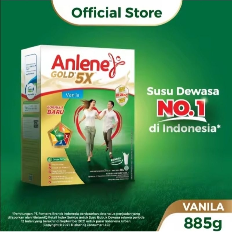 

Anlene Gold 5X Susu Bubuk Dewasa Vanila 850g - Nutrisi Tulang Kalsium Untuk Tulang, Sendi dan Otot