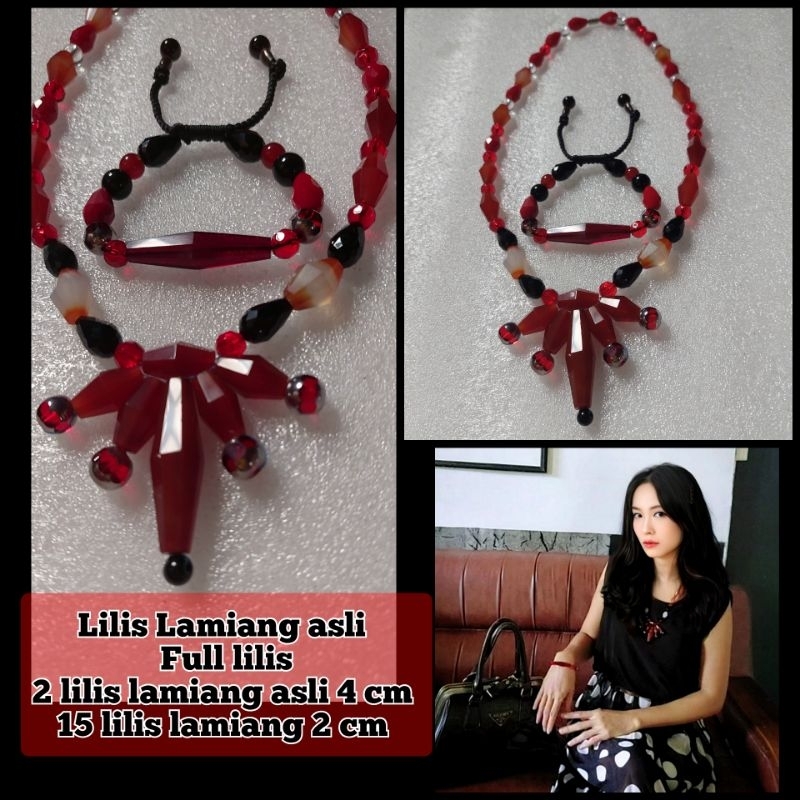 GELANG KALUNG LILIS 17 LAMIANG ASLI FULL LILIS . 2 lilis asli ( 4 cm) . 15 lilis asli( 2 cm)