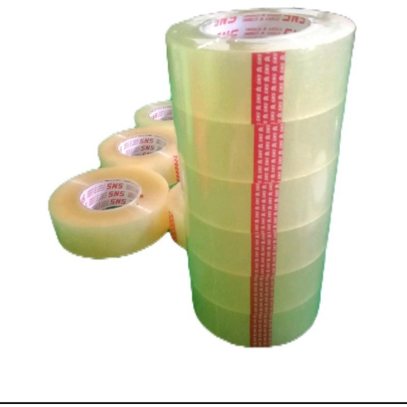 

Lakban bening 1 slop 200y x 45mm SNS Sticky N Strong