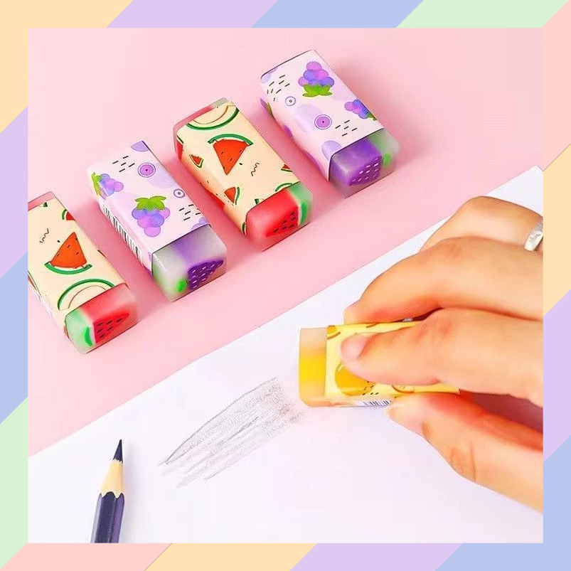 

BG10 Penghapus Pensil MOTIF BUAH Fruit Eraser Karakter Harum Sekolah Karakter Hapusan 29A5