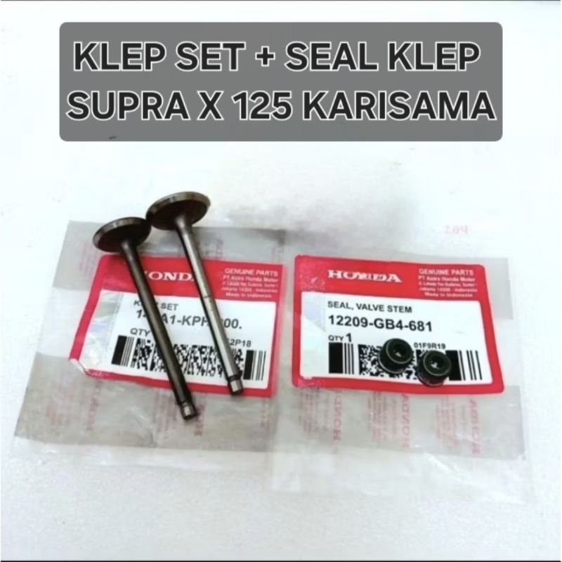 KLEP SET PAYUNG KLEP + SEAL KLEP SUPRA X 125 KARBU KARISMA