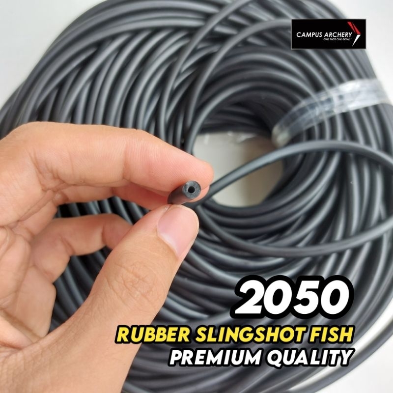 Karet Ketapel 2050 Hitam Permeter Best Quality Slingshot Rubber