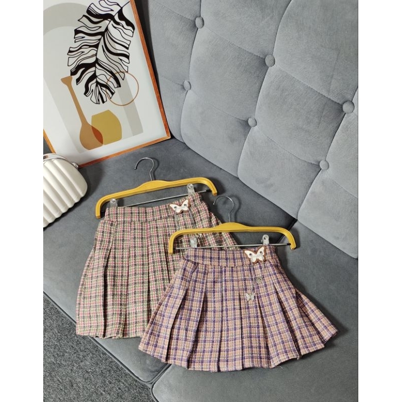 ROK PENDEK FLANEL ANAK PEREMPUAN KOREAN STYLE