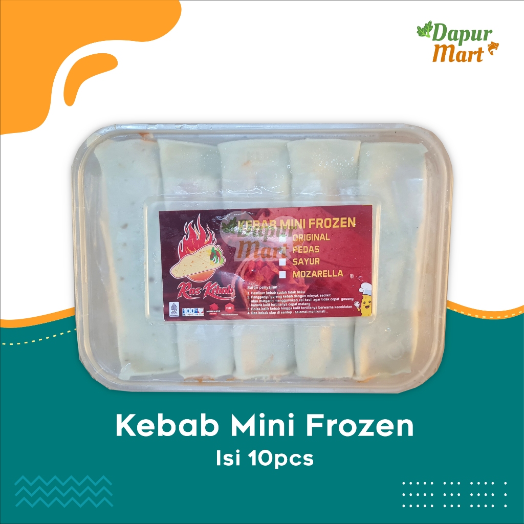 

Kebab Mini Frozen (isi 10) Siap Digoreng