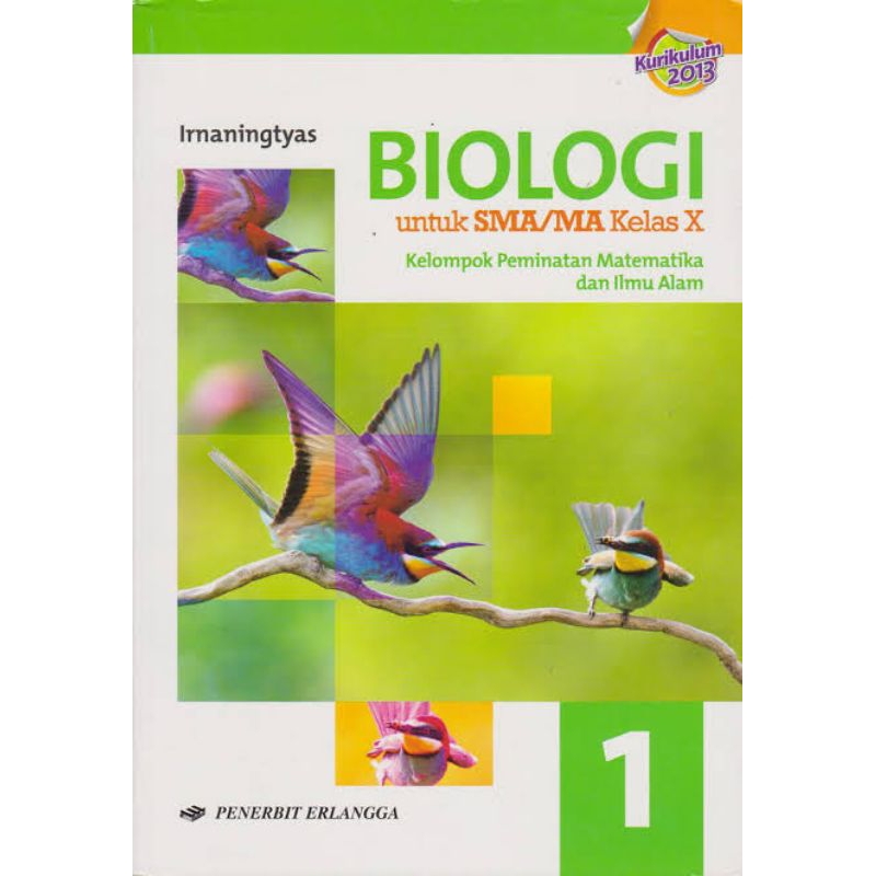 Buku Cetak Biologi SMA/MA Kelas X/ Kelas 10 | Erlangga | Buku Cetak Biologi | Buku Biologi | Irnanin