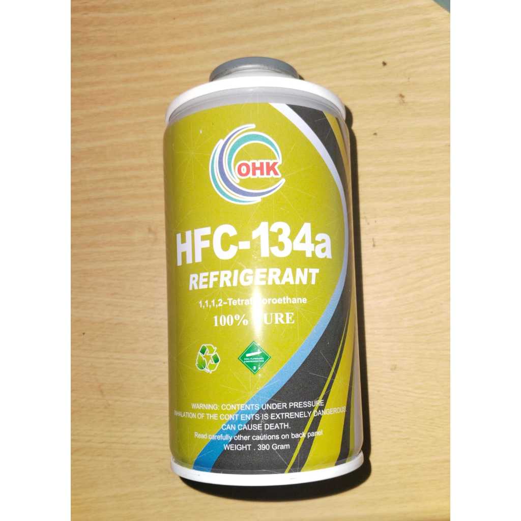 Freon R134A Kaleng 250gram Freon HFC - 134a 100% Pure merk OHK refrigerant