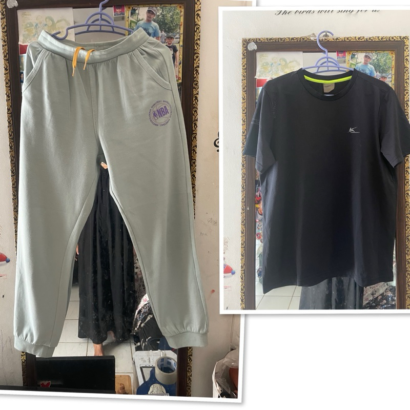 (prelove) training celana + kaos olahraga