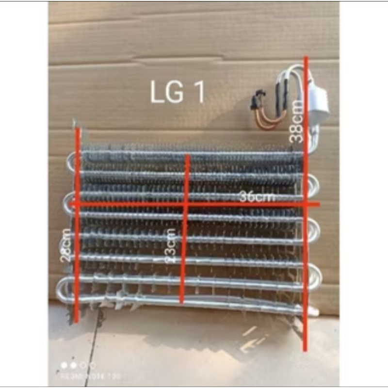 suku cadang kulkas evaporator LG 2 pintu