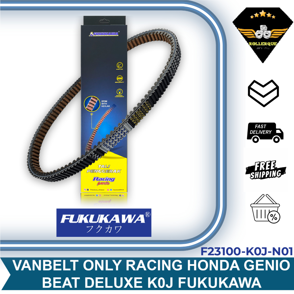 Vanbelt V belt Fanbelt Genio Beat Deluxe Street Scoopy 2021 up 110 New K0J K1A EPDM Kevlar Racing Fu
