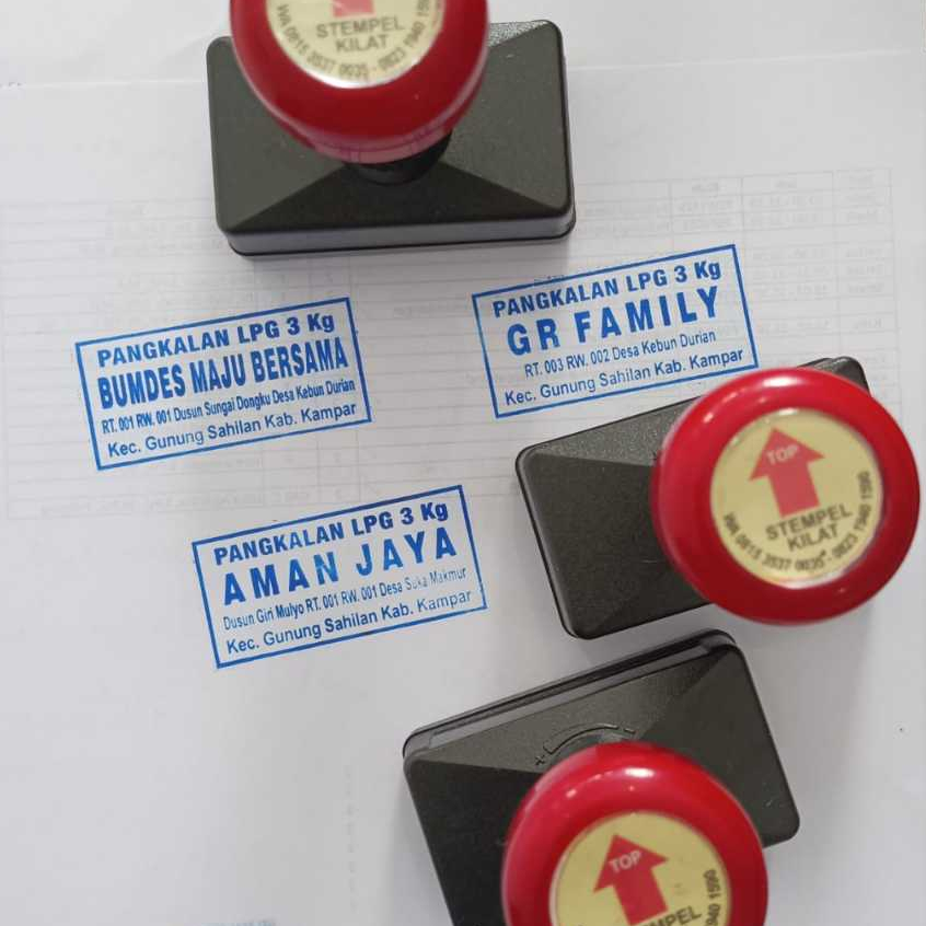 

Stempel Otomatis / Stempel Warna / Stempel Flash ukuran STANDARD bentuk PETAK dan PERSEGI