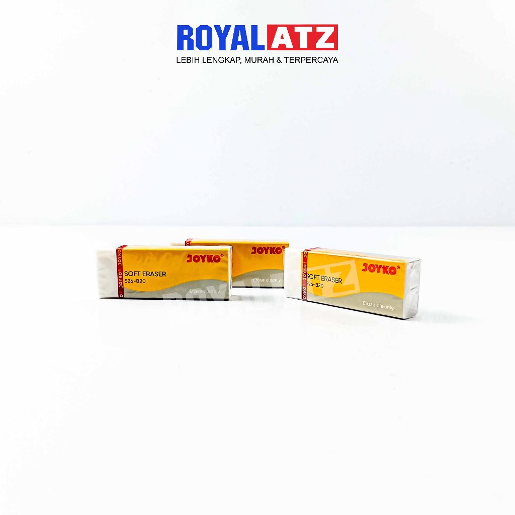 

Penghapus / Eraser Tipe 526 B20P Warna Putih Joyko