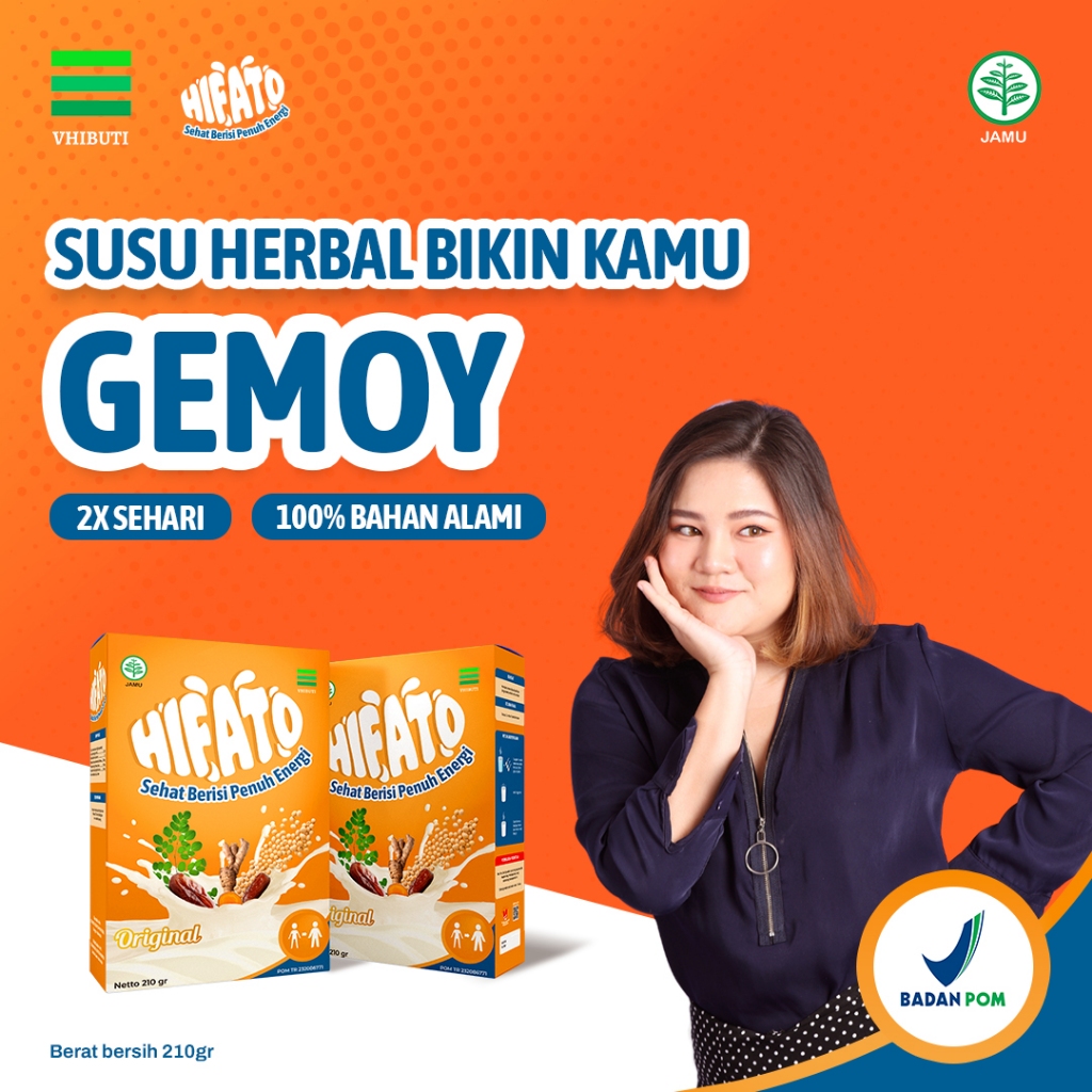 

HIFATO Susu BPOM Ampuh Menaikan Berat Badan & Nafsu Makan, Bergizi Tinggi Protein | 2 Box
