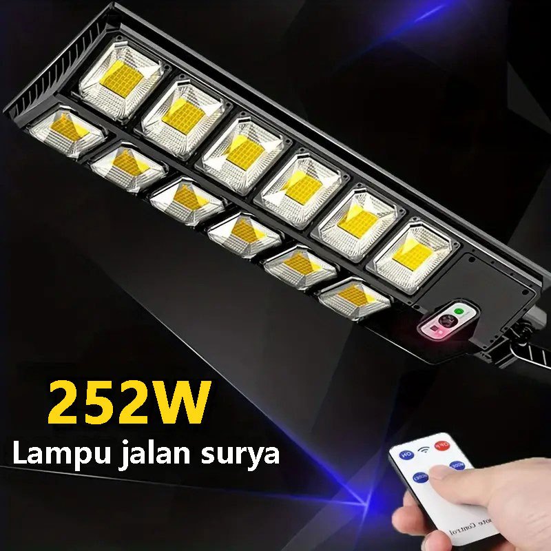252W LED Lampu Jalan Tenaga Surya Otomatis -Lampu Taman Tenaga Surya Waterproof Outdoor