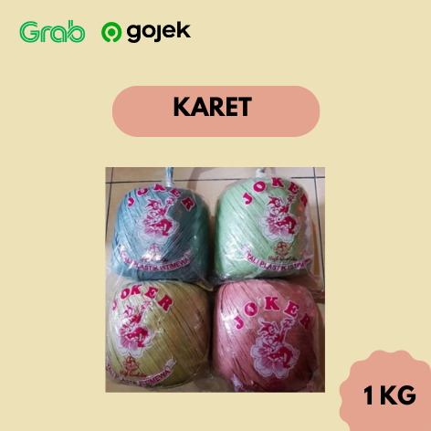 

Tali Rafia Warna Cap Joker - Tali Rapia Roll 7 ons / 1 Kg