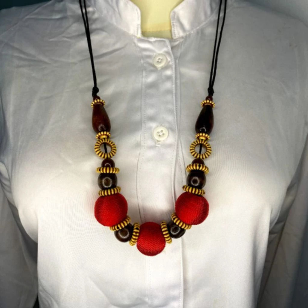 TERLARIS KALUNG ETNIK JILBAB ACCESORIES ASESORIS kebaya cantik UNIK TRADISIONAL KAYU CANTIK Aksesori