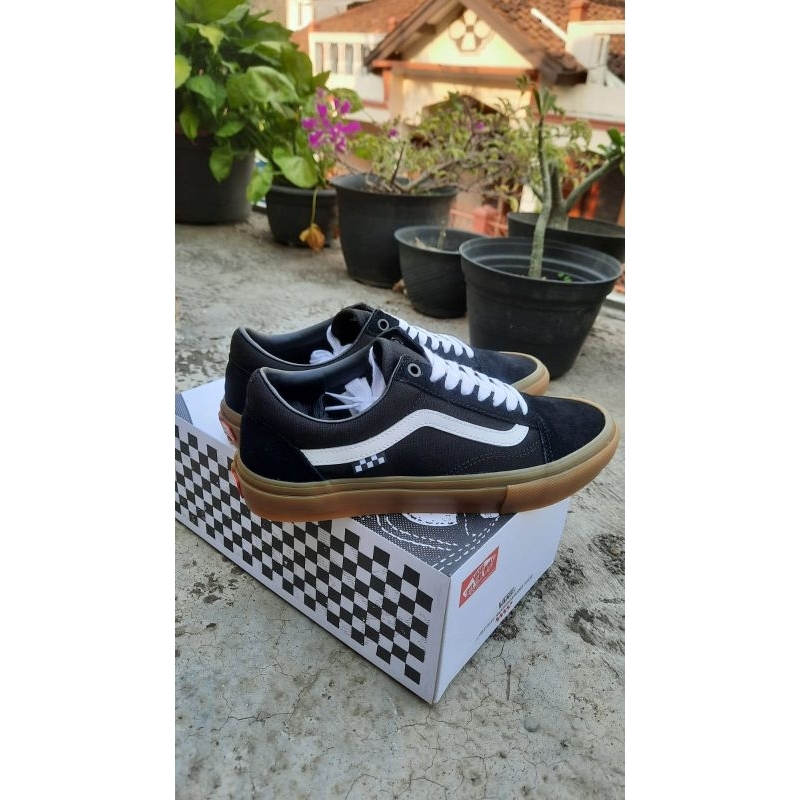 VANS OS PRO BLACK GUM RESMI PT NAVYA