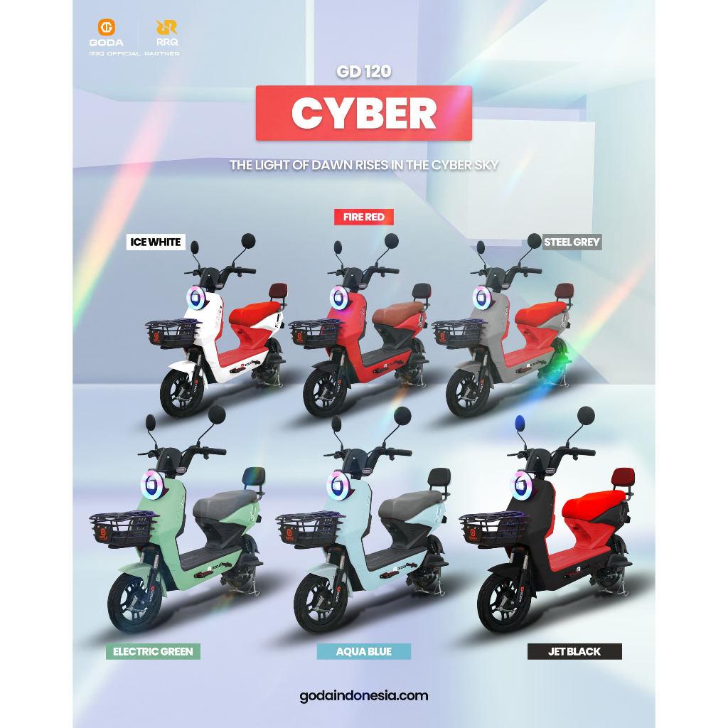 Sepeda Listrik GODA GD120 Garansi Resmi - GD 120 CYBER - ANEKA BIKE GODA OFFICIAL
