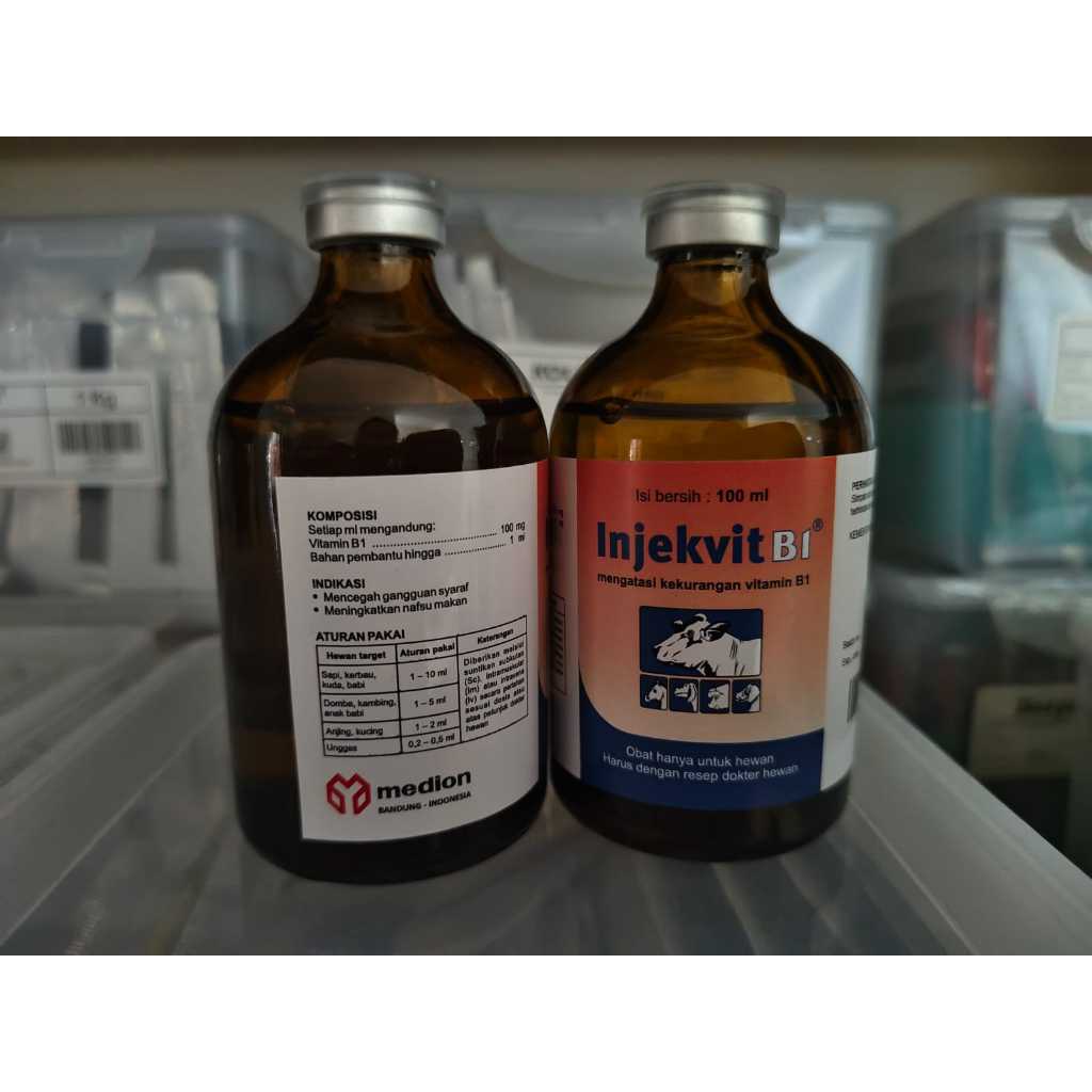 INJEKVIT B1 100ML - INJEKSI VITAMIN B1 UNTUK HEWAN