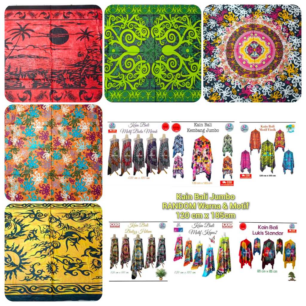 paket usaha 3 pcs kain pantai Lukis standar - kain pantai bali - kain bali - kain pantai - sarung pa