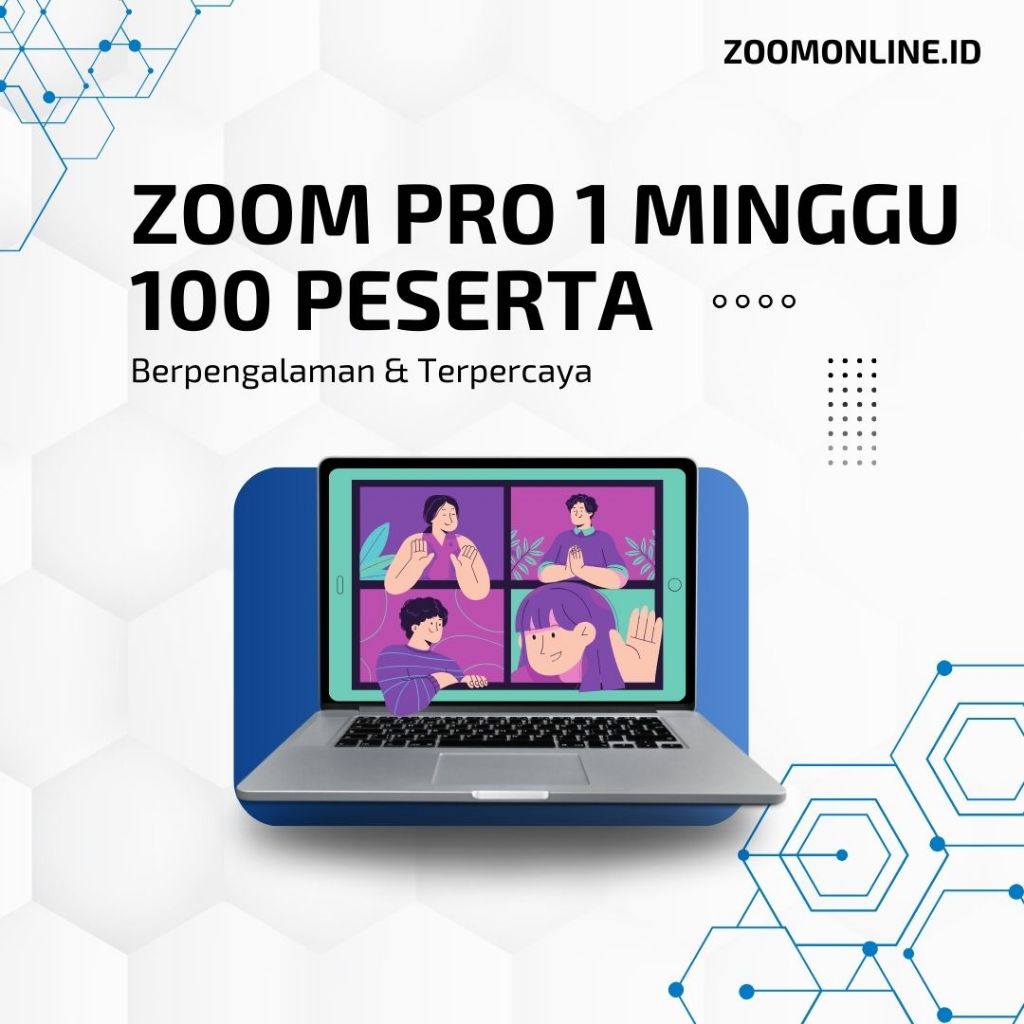 Zoom Pro 100 Peserta 1 Minggu ANTI DISABLE