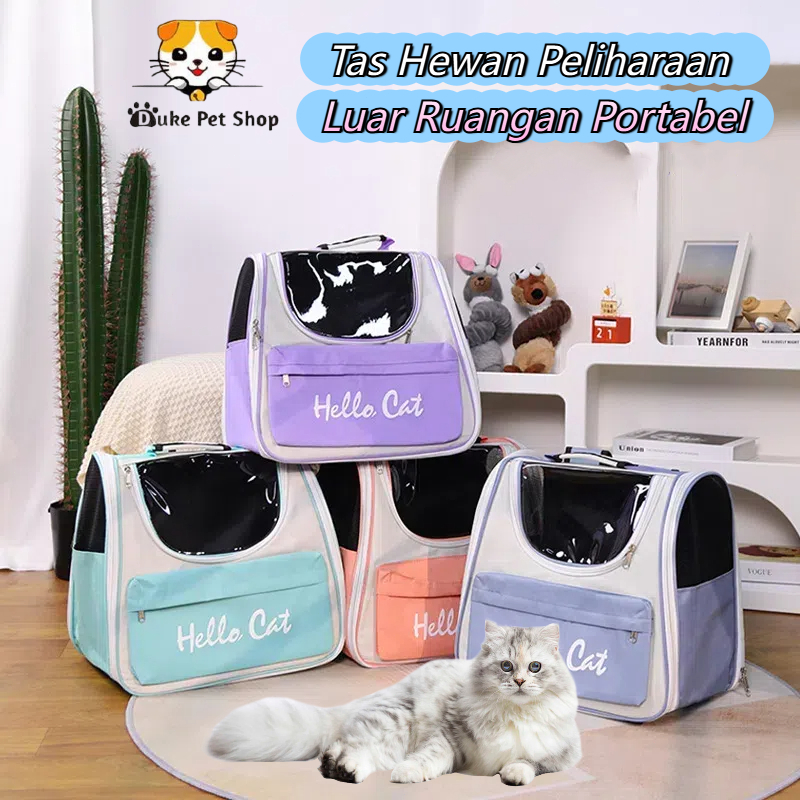 Tas Kucing Ransel Murah Anjing Pet Cargo Tas Ransel Hewan atau Travel Bag Nyaman dan Anti Air