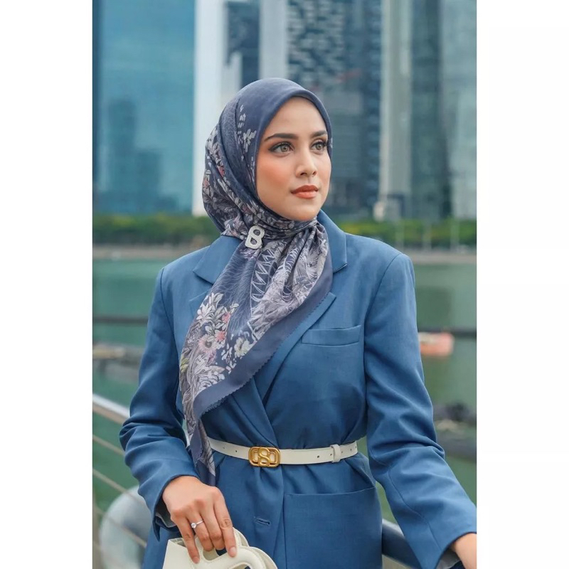 button scarves singapore series PL warna waterfall