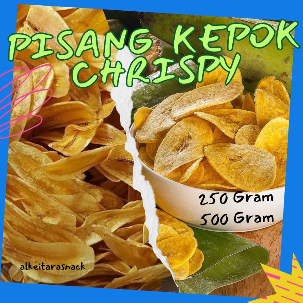 

Pisang Kepok crispy lonjong 250 gr & 500 gr