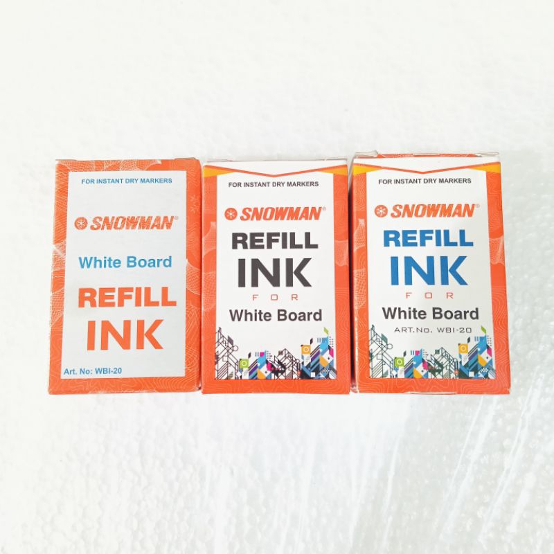 

TINTA REFILL SPIDOL SNOWMAN WHITE BOARD - BISA DI HAPUS