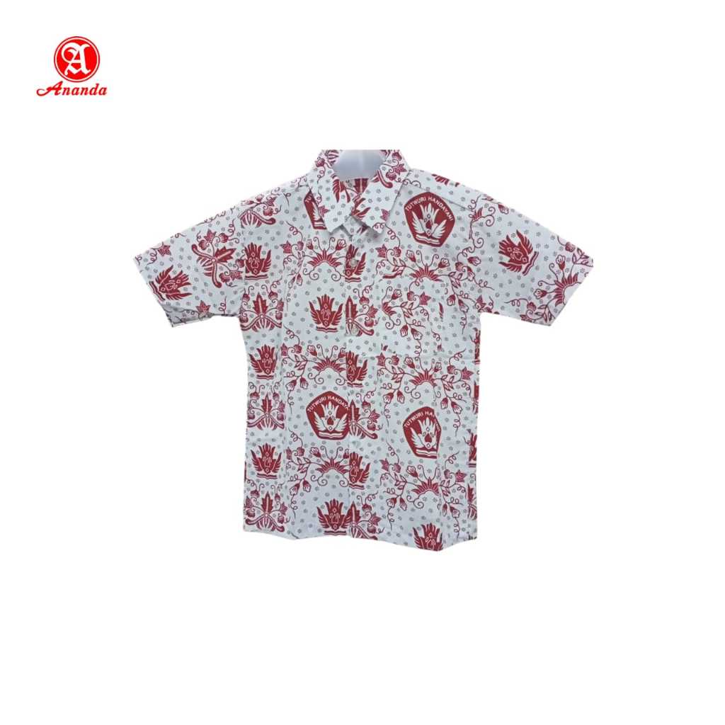 BAJU BATIK / SERAGAM SEKOLAH BATIK SD Lengan Pendek