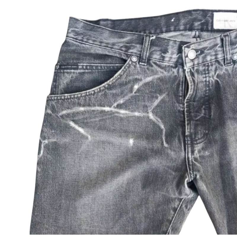 calvin klein CK rare thunder jeans black line selvedge