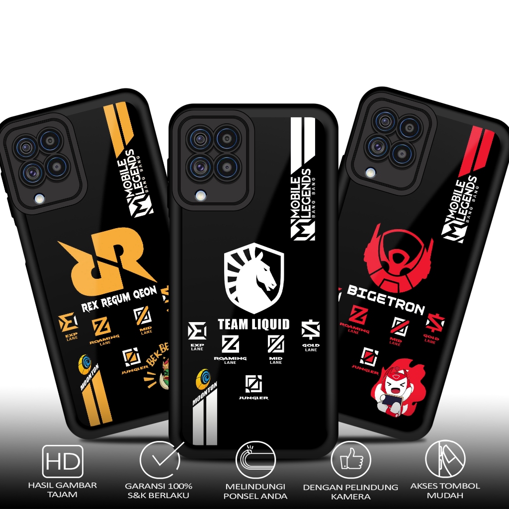 Case SAMSUNG M62 SquadCase Motif [ MLBB ] Casing Terbaru Softcase Hardcase glossy kaca Bisa COD