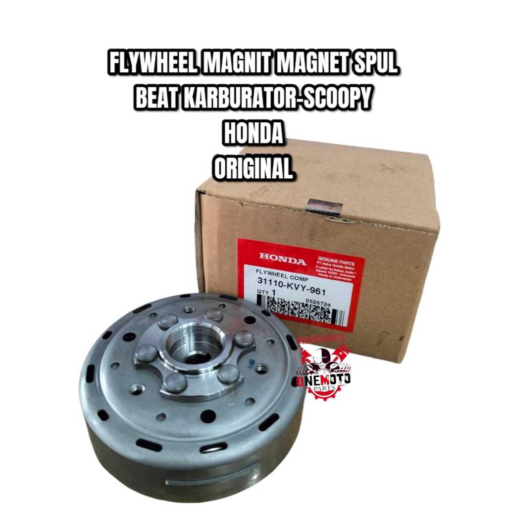 ORIMOTO- FLYWHEEL MAGNIT MAGNET SPUL BEAT KARBURATOR SCOOPY HONDA 31110-KVY-961 ORIGINAL