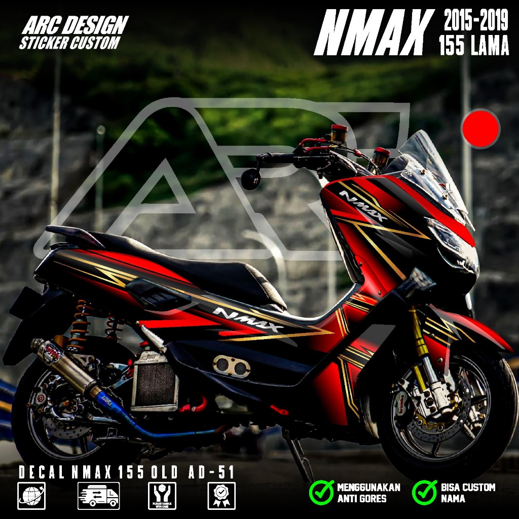 (COD PROMO) TERBARU Decal Sticker Yamaha Nmax 155 Old Full body - Stiker Skotlet Variasi Modifikasi 