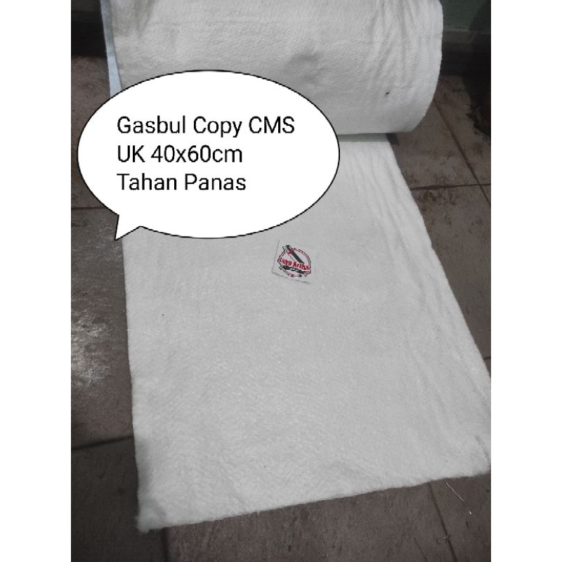 Glasswoll Gasbul knalpot Putih Tahan Panas UK 40x60cm Tahan Panas | Gasbul Knalpot Copy CMS Tahan Pa