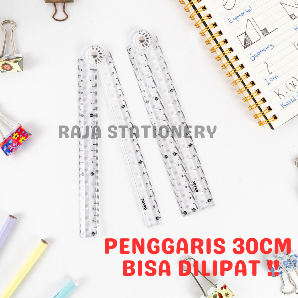 

Joyko FOLDABLE Ruler 30cm Portable / Penggaris LIPAT Panjang 30cm Joyko RL-FL5