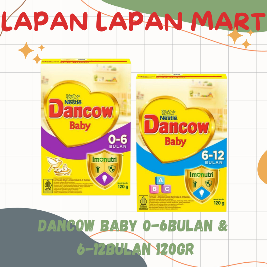 Dancow Baby 0-6 Bulan & 6-12 Bulan 120gr